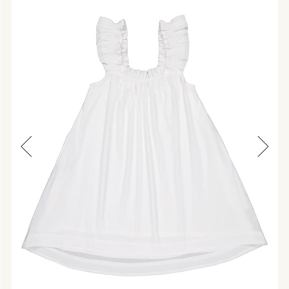 Piyama Nicolette Nightie - White Washed Cotton - Picture 3 of 3